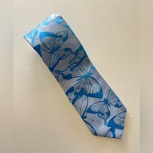 Paul Smith tie with bold butterfly pattern